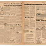 Vintage Cougar newspaper page from October 15, 1971, featuring local news, sports, and community updates.